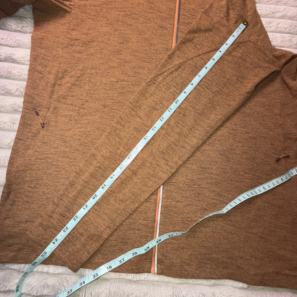 Lululemon Surge Warm Full Zip Hoodie Mens XXL Copper Brown Heathered Jacket 2XL